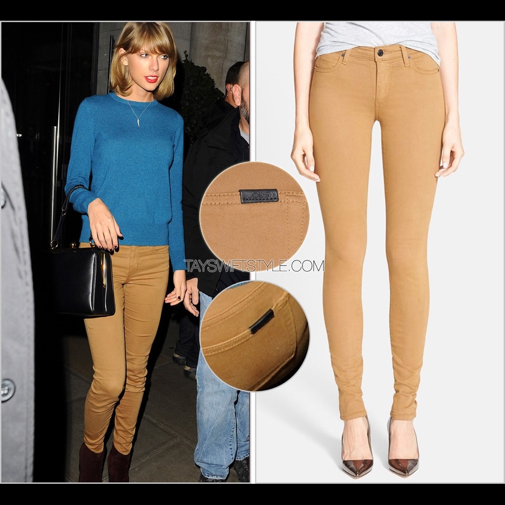 Joe’s Jeans Sooo Soft Mid Rise Denim Leggings in Caramel Taylor swift’s favorite